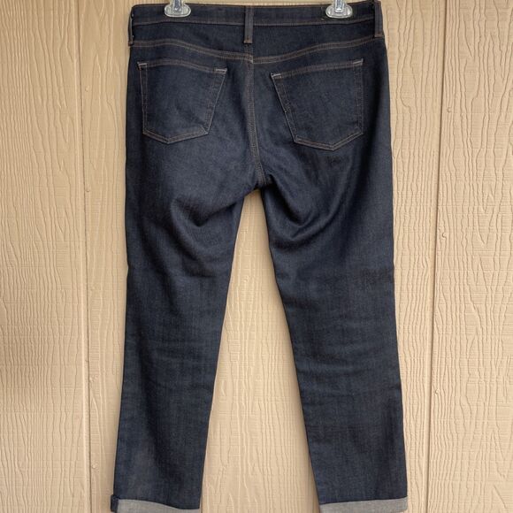 AG Adriano Goldschmied Stevie Roll Up Jean Womens 29R Slim Straight Cropped Dark - Picture 9 of 12